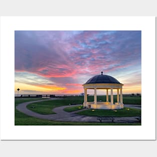 January daybreak over the Blyth bandstand Posters and Art